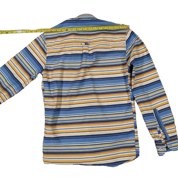 VINTAGE Polo Ralph Lauren Shirt Mens M custom fit 90s Retro Striped Pony - Picture 3 of 4
